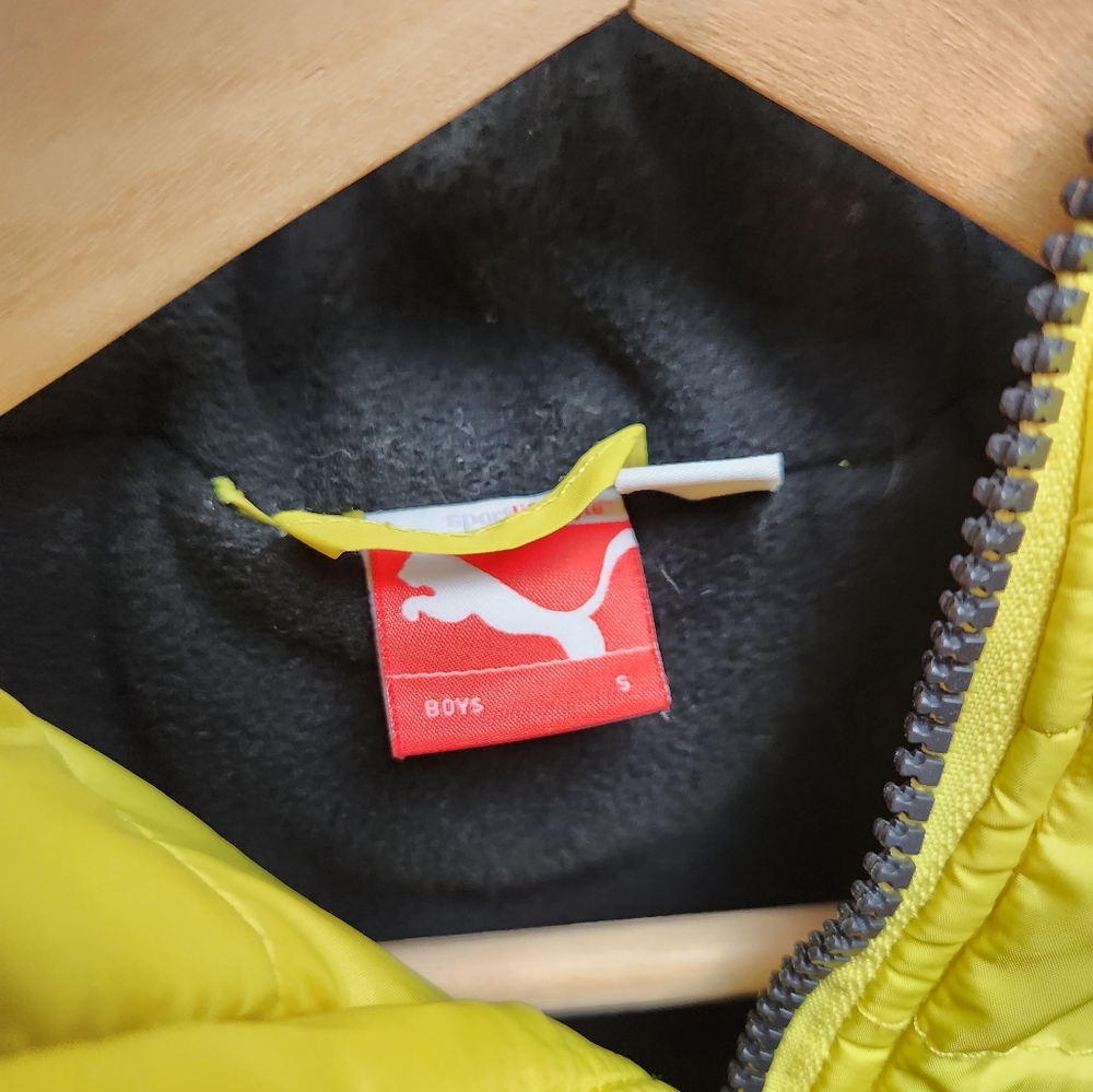 Puma Kids Yellow Puffy Jacket - Picture 7 of 10